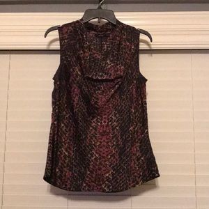 Drape neck shell